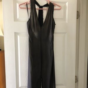 BCBG Maxazria 100% silk evening dress black